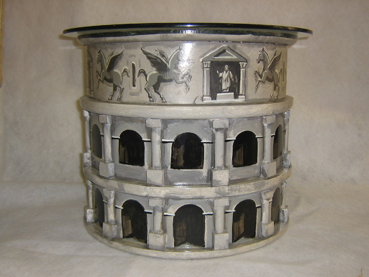 TAVOLINI A FORMA DI COLOSSEO OPERE UNICHE